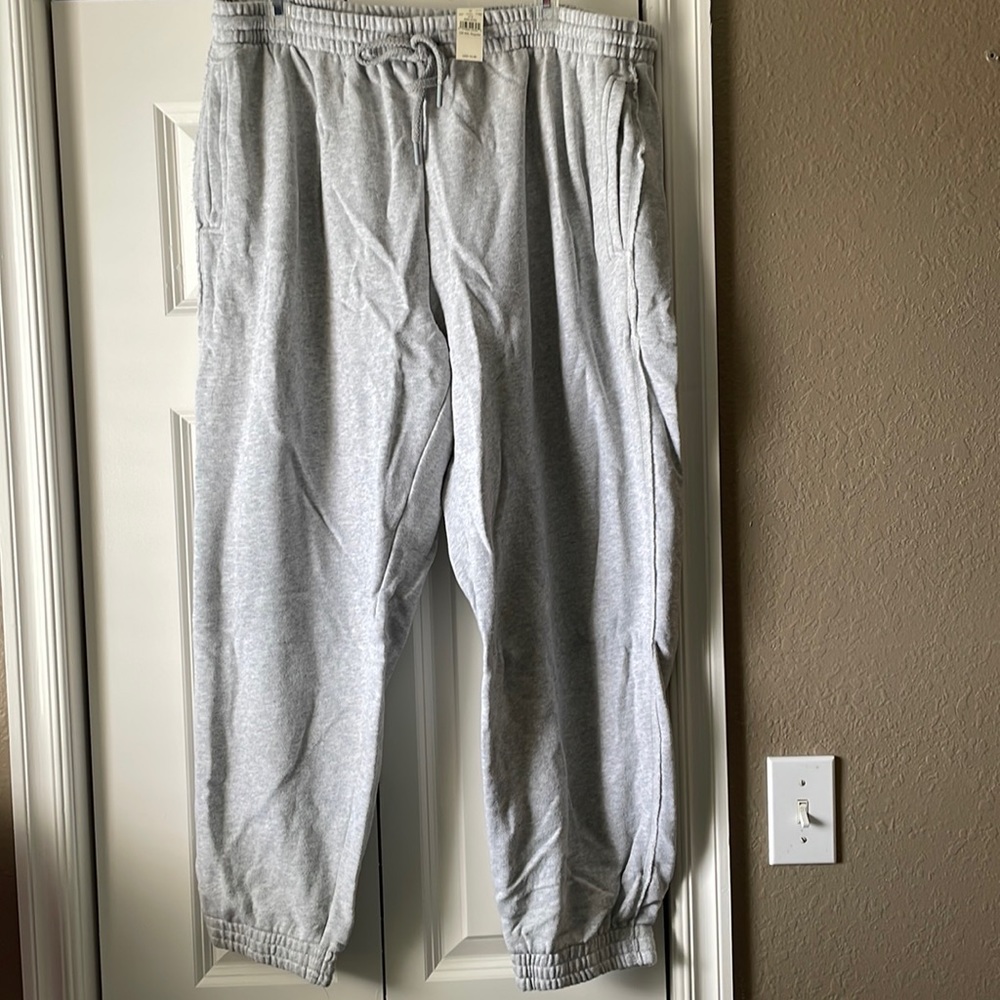 Aerie Grey Heather High Rise joggers XXL NEW